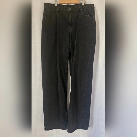 Gap Mid Rise '90s Loose Jeans Black 14 TALL - Picture 1 of 7